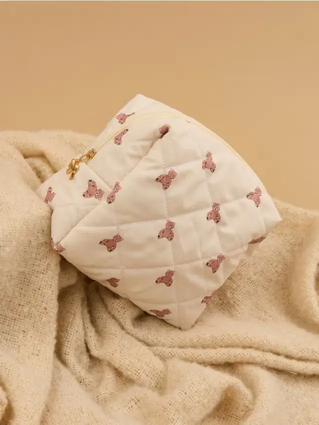 Trousse trapuntata - panna