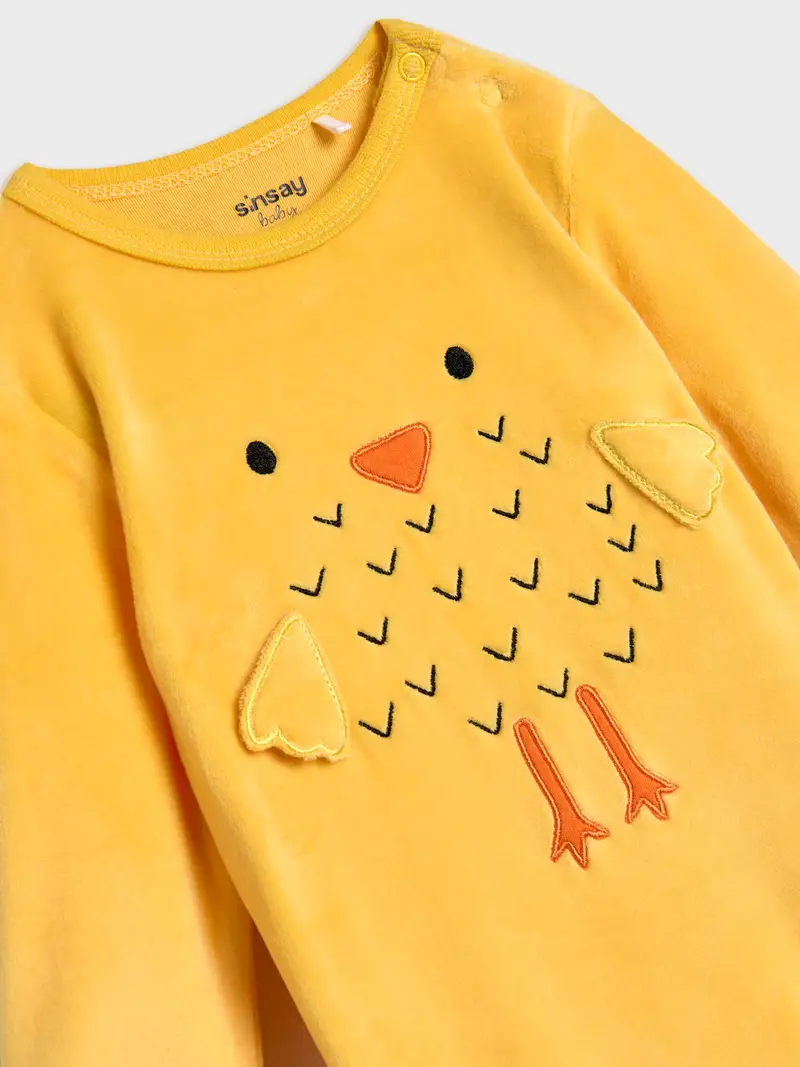 Tutina con cappellino - giallo miniatura 3