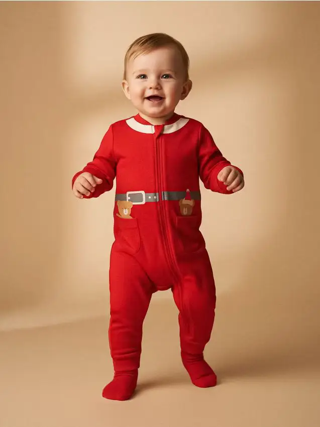 Tutina con cerniera - rosso