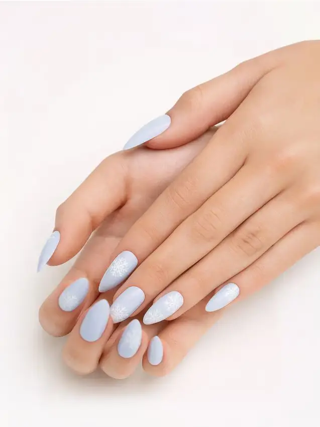 Unghie finte - blu pallido