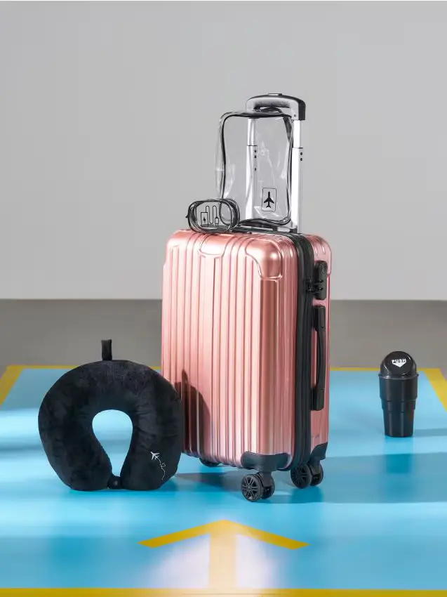 Valigia da viaggio - rosa pastello