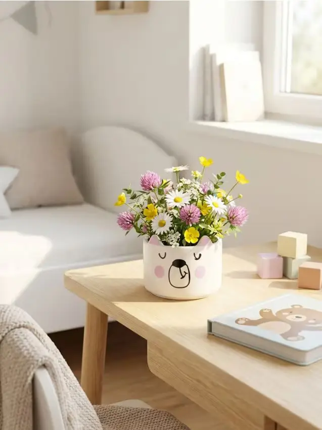 Vaso con motivo di orsetto - multicolor