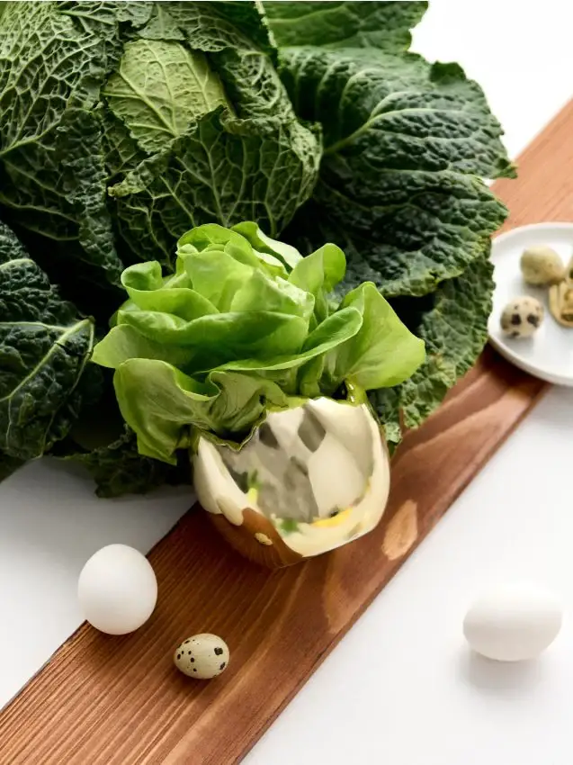 Vaso di fiori pasquale in ceramica - oro