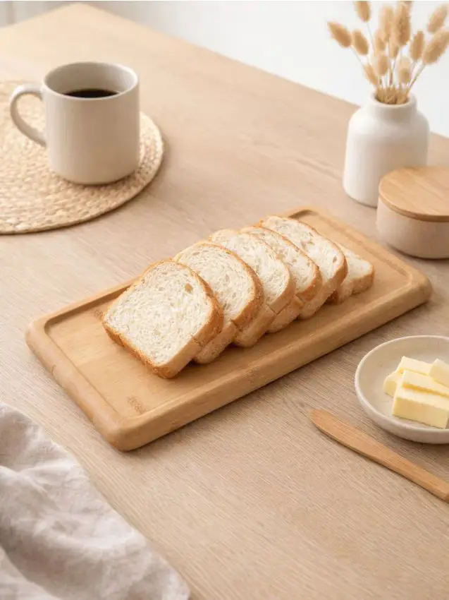 Vassoio da portata in bambù - beige