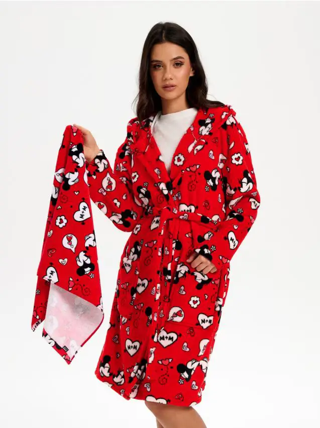 Vestaglia Myszka Miki - rosso
