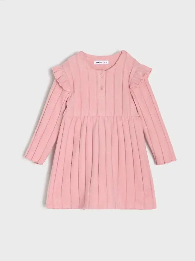 Vestito arricciato - rosa pastello