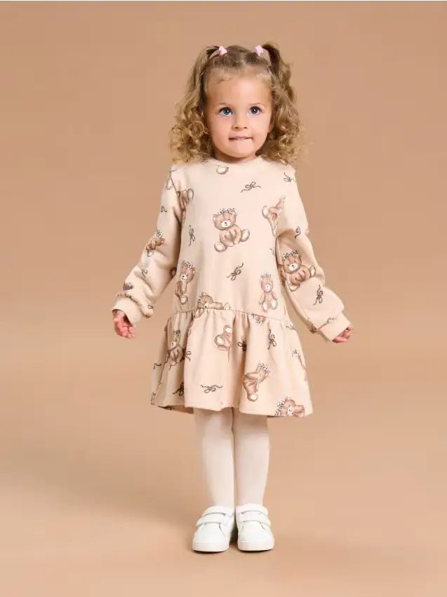 Vestito babydoll - nude