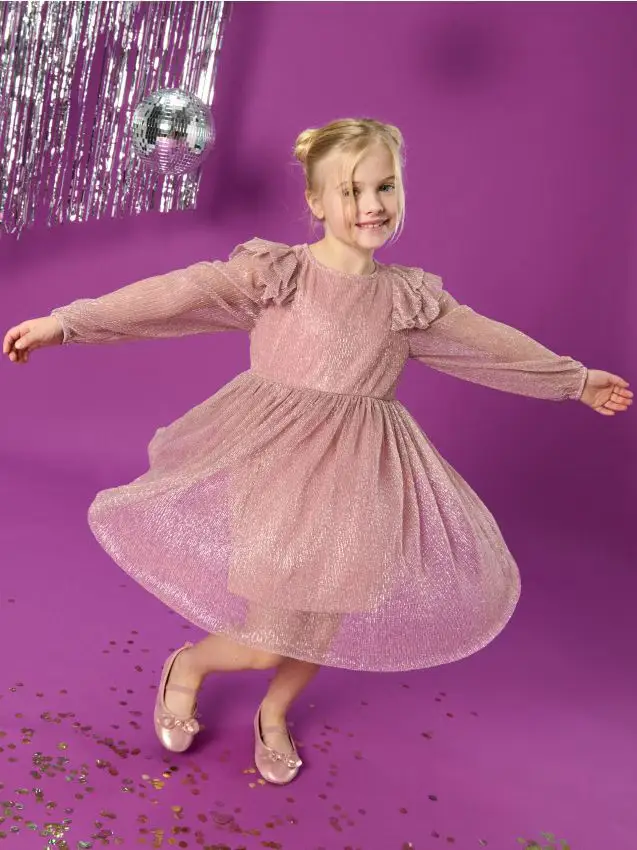 Vestito babydoll - rosa cipria