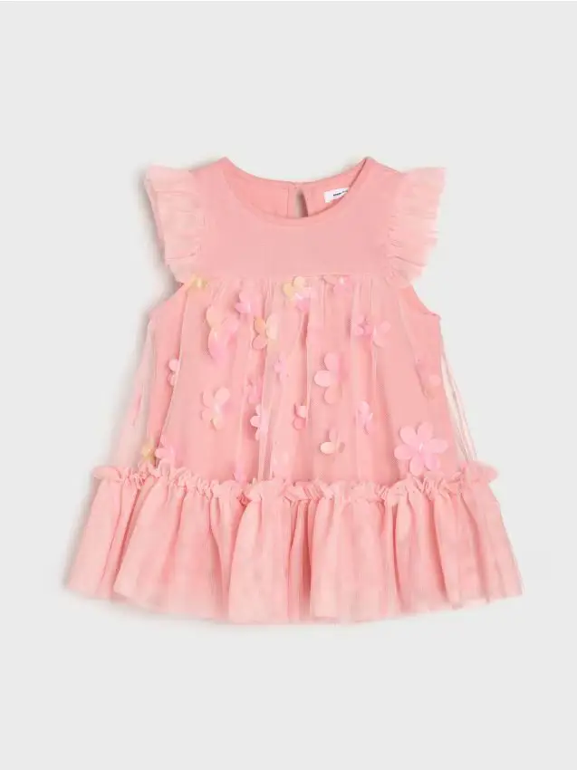 Vestito babydoll - rosa cipria