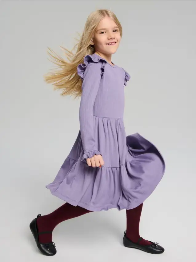 Vestito babydoll - viola scuro