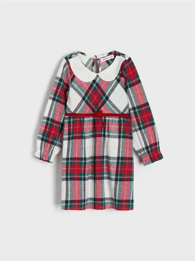 Vestito con colletto - multicolor