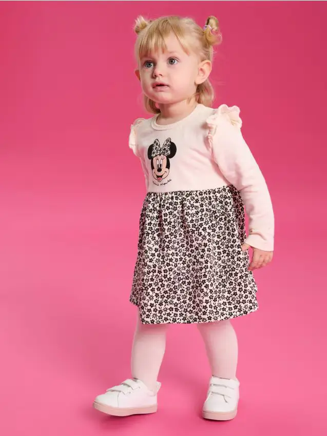 Vestito di felpa Minnie Mouse - panna
