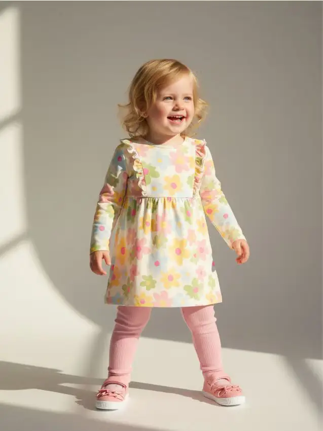 Vestito di felpa - panna