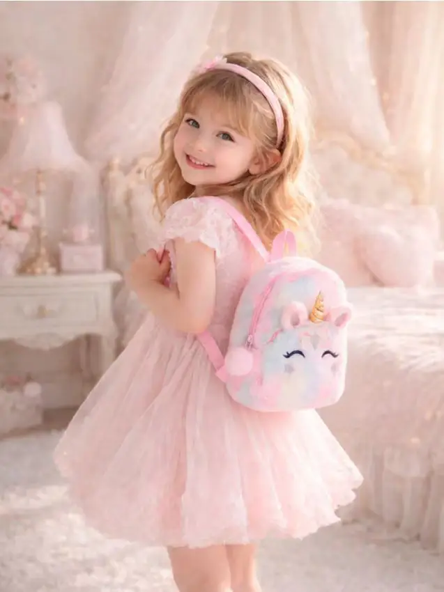 Zaino con motivo unicorno - multicolor