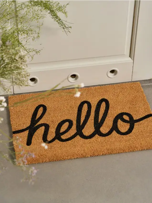 Zerbino con scritta hello - nude