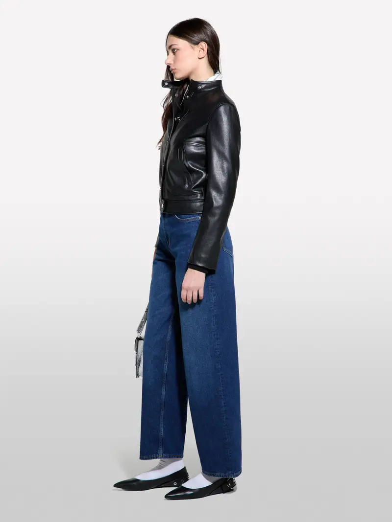 Biker Regular Fit, Donna, Nero miniatura 2