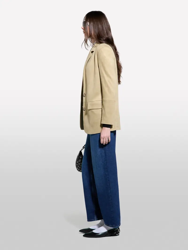 Blazer Comfort Fit, Donna, Beige miniatura 2