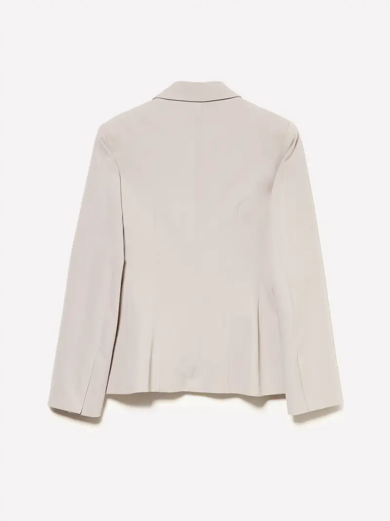 Blazer Slim Fit, Donna, Beige miniatura 2