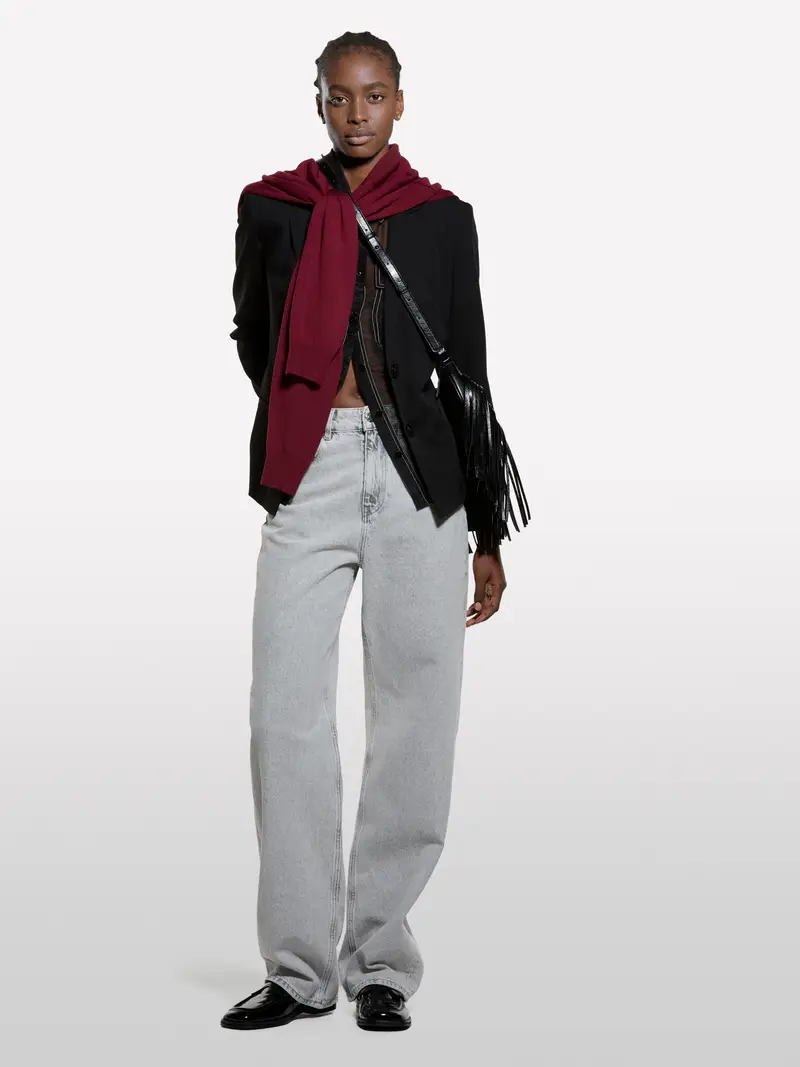 Blazer Slim Fit Nero, Donna, Nero