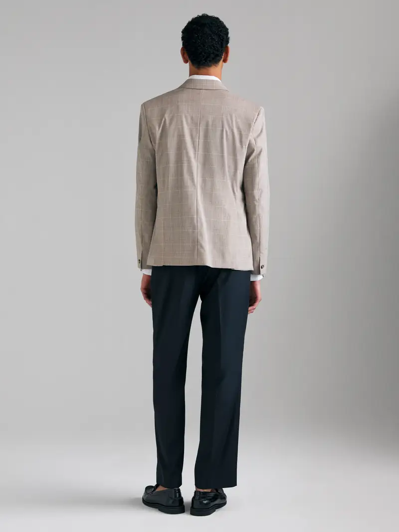 Blazer Tailoring Doppiopetto, Uomo, Beige miniatura 2