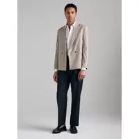 Blazer Tailoring Doppiopetto, Uomo, Beige miniatura 3