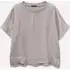 Blusa In Satin, Donna, Grigio Chiaro miniatura 5