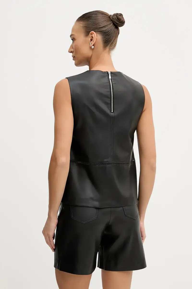 camicetta donna colore nero 54UKLQ09V miniatura 3