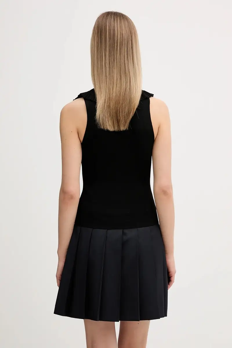 Sisley Camicetta nera con taglio aderente miniatura 3