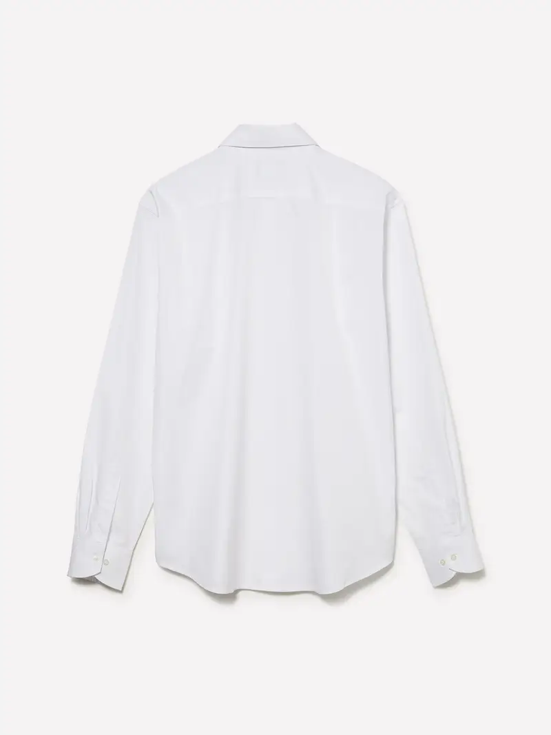 Camicia 100% Cotone, Uomo, Bianco miniatura 2