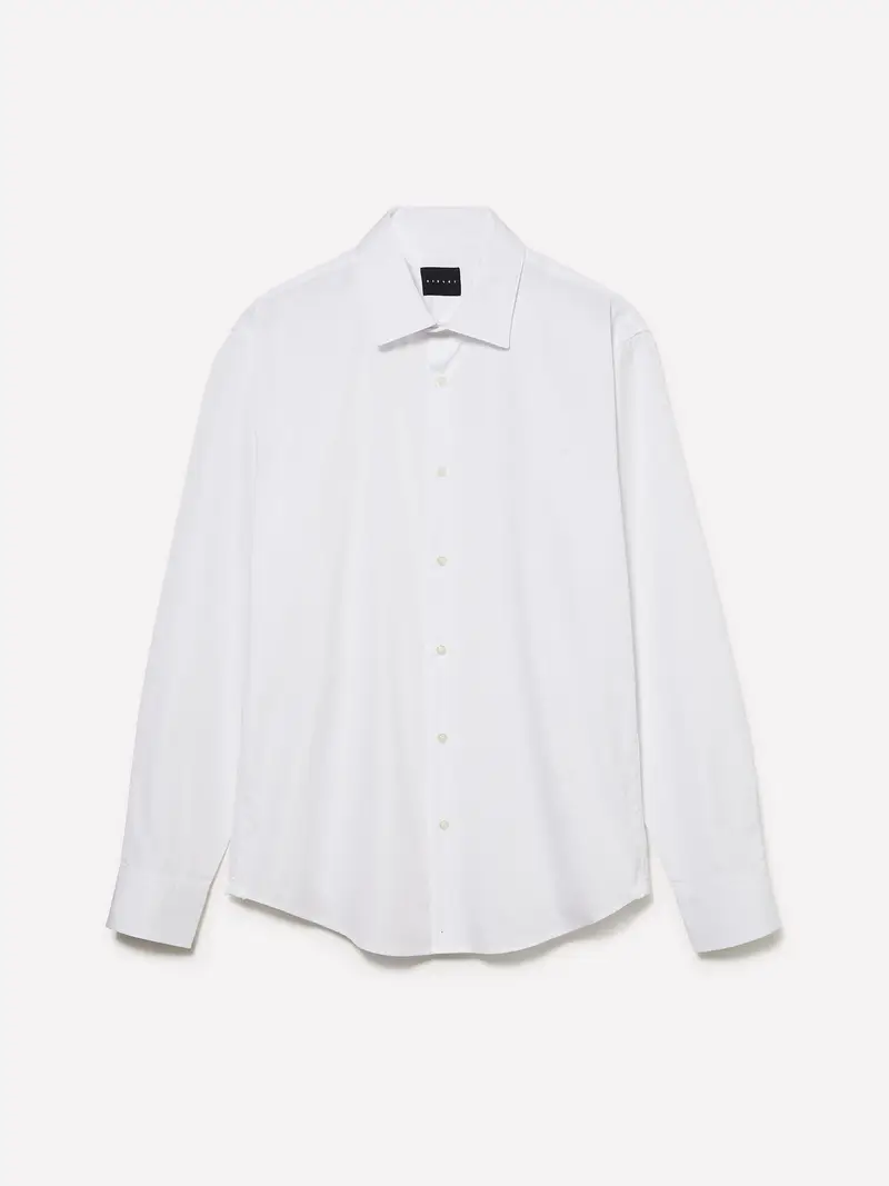 Camicia 100% Cotone, Uomo, Bianco