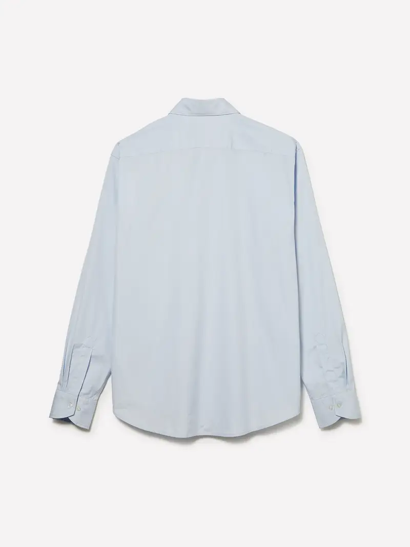 Camicia 100% Cotone, Uomo, Blu Chiaro miniatura 2