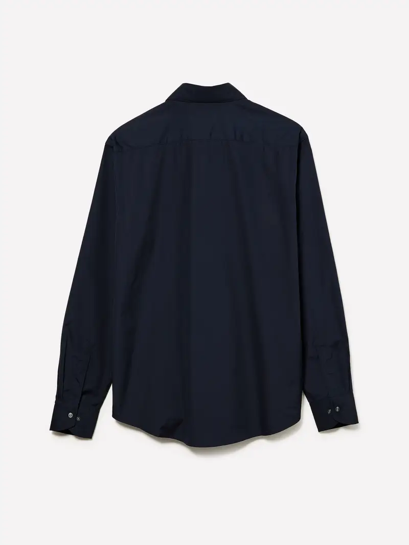 Camicia 100% Cotone, Uomo, Blu Scuro miniatura 2