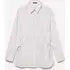 Camicia A Righe Con Laccetti, Donna, Bianco miniatura 5