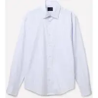 Camicia A Righe, Uomo, Blu Chiaro miniatura 4