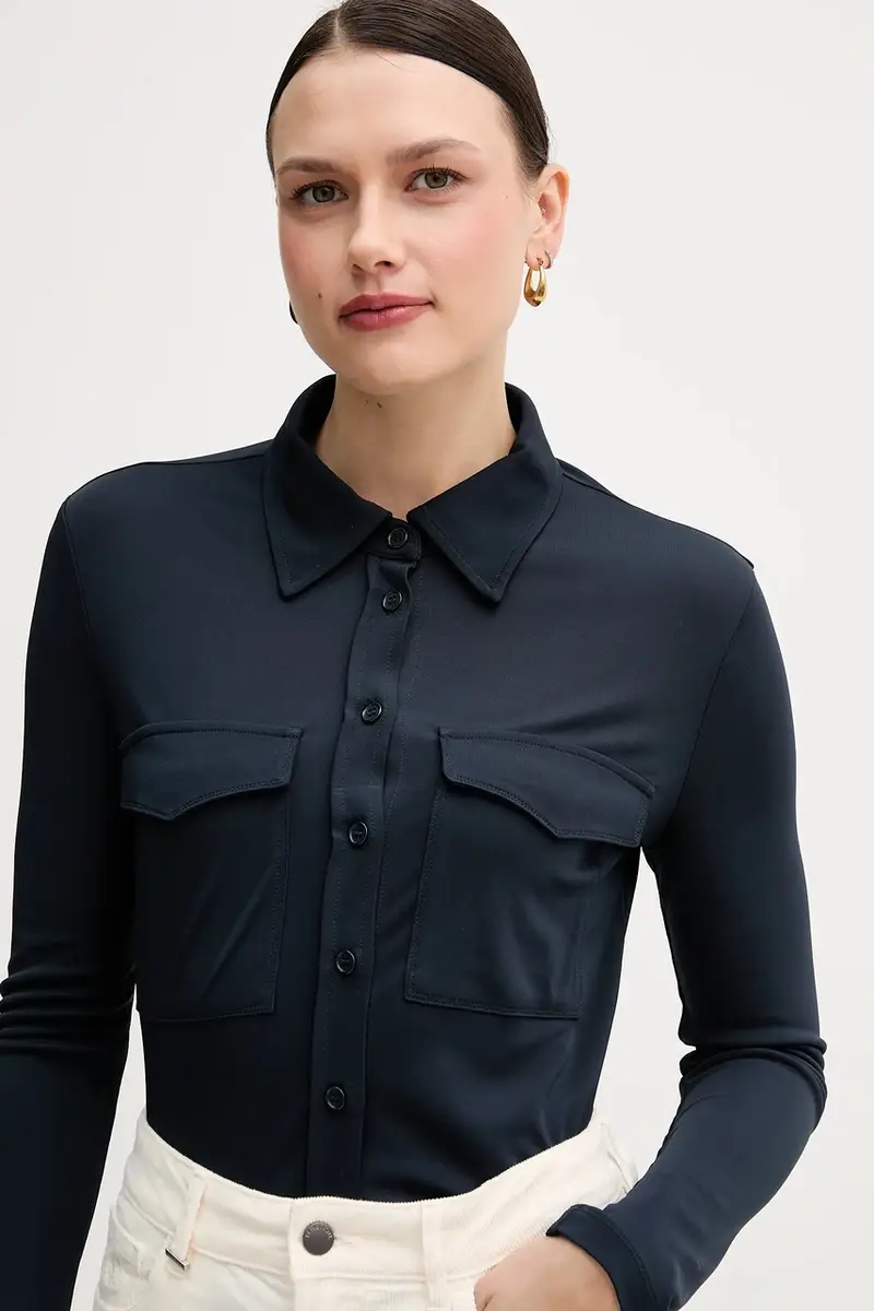 camicia Blu navy miniatura 4