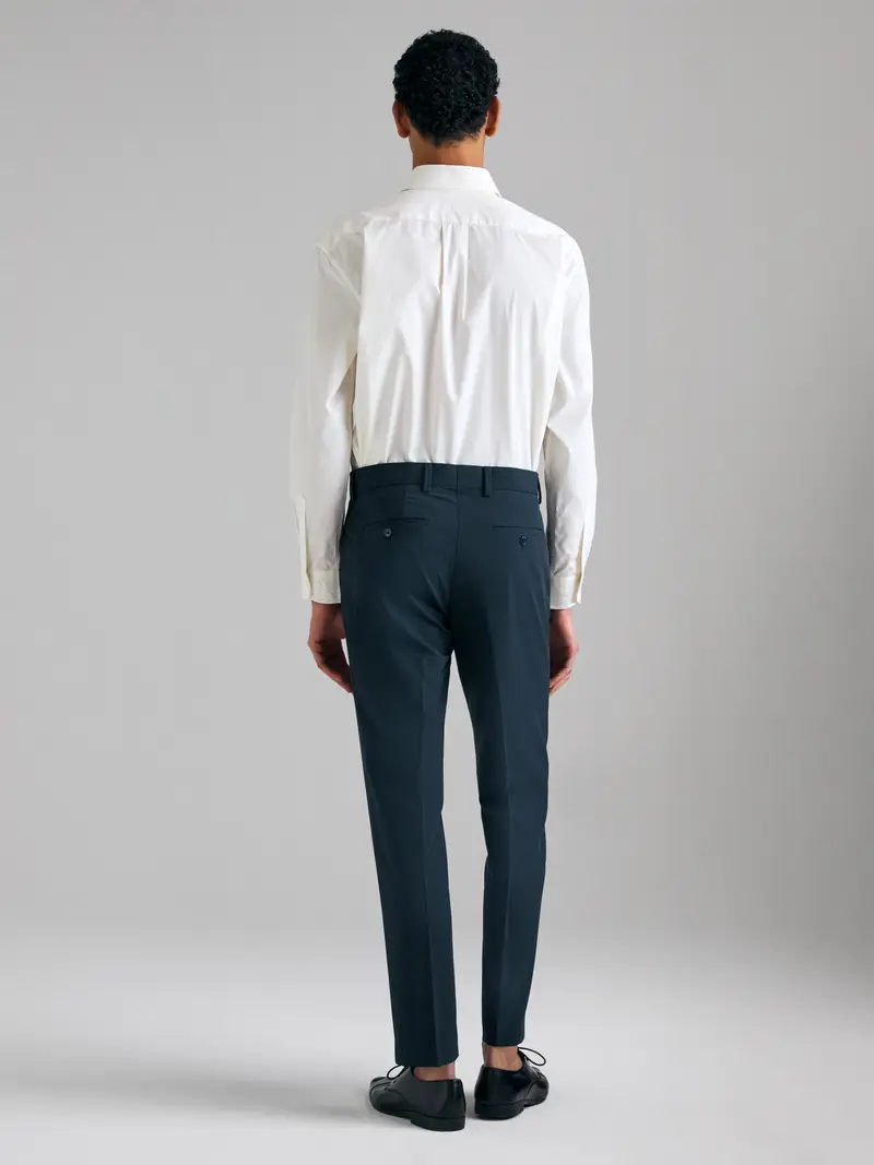 Camicia Con Tasca, Uomo, Bianco Panna miniatura 2