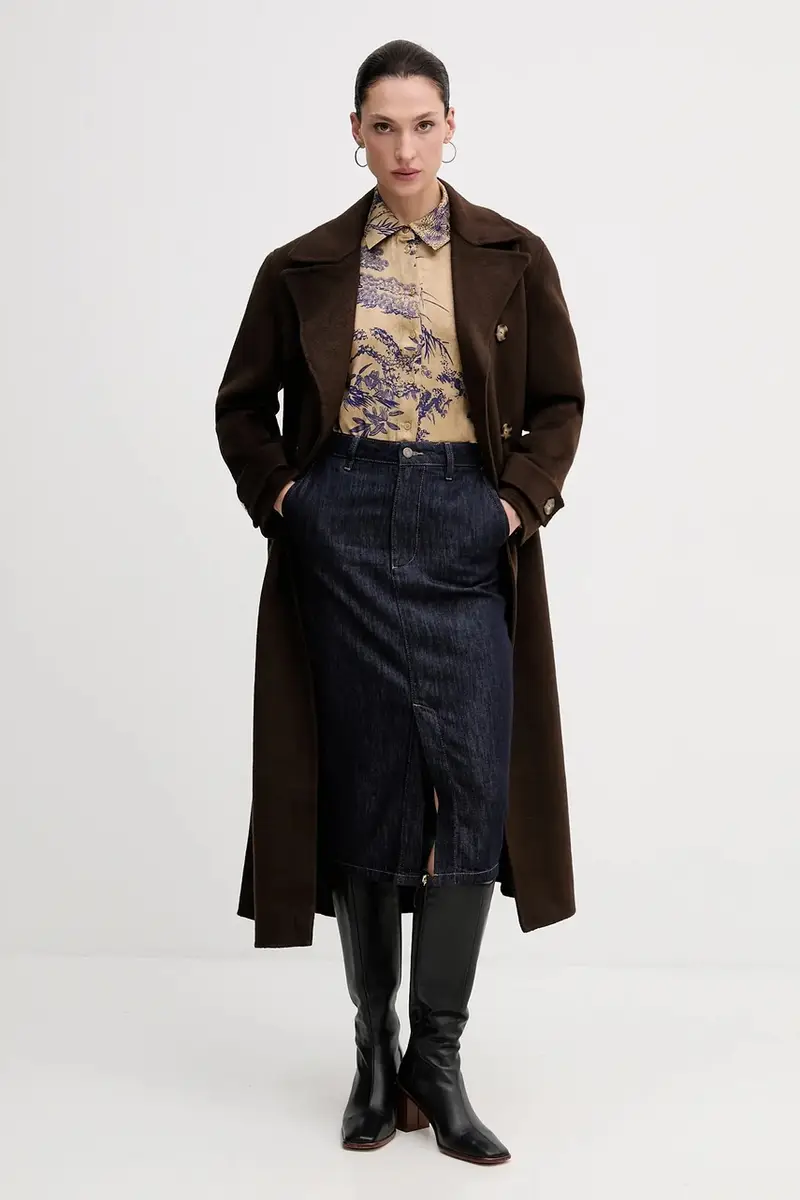 camicia donna colore beige 5IBNLQ07F miniatura 2