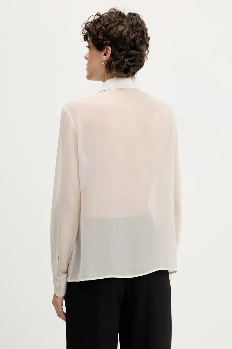 camicia donna colore beige 5NOXLQ09T miniatura 3