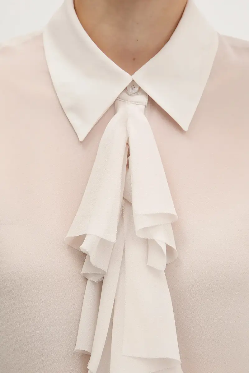 camicia donna colore beige 5NOXLQ09T miniatura 5