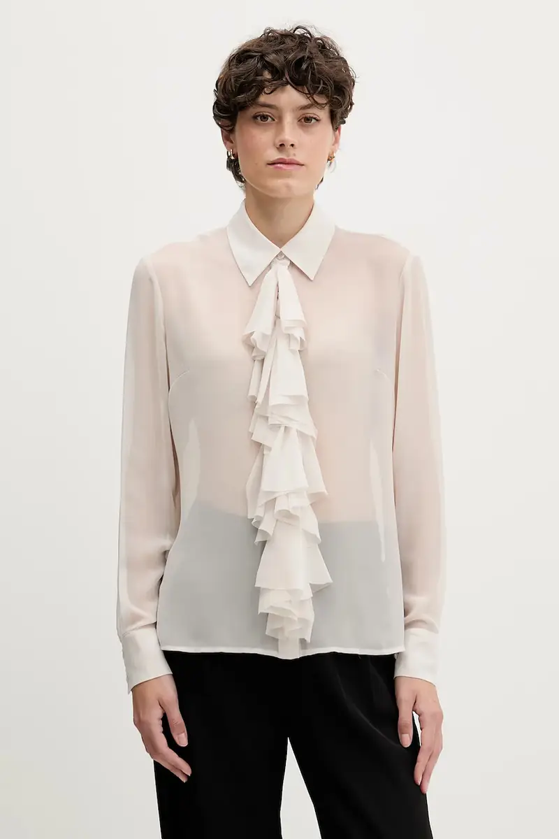 camicia donna colore beige 5NOXLQ09T