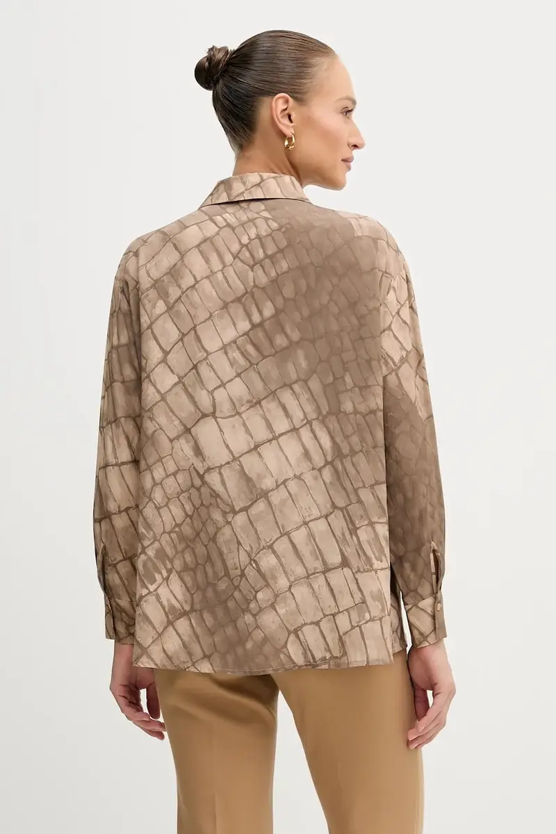 camicia donna colore beige 5W4VLQ07F miniatura 3