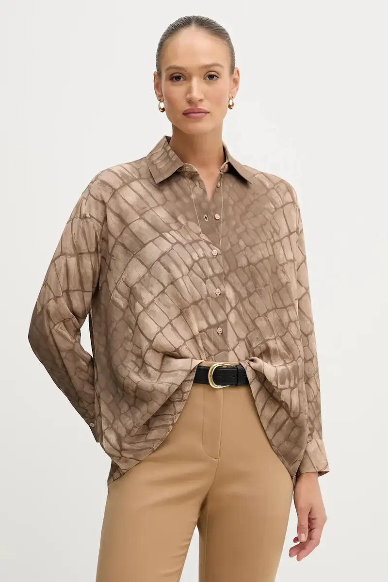camicia donna colore beige 5W4VLQ07F