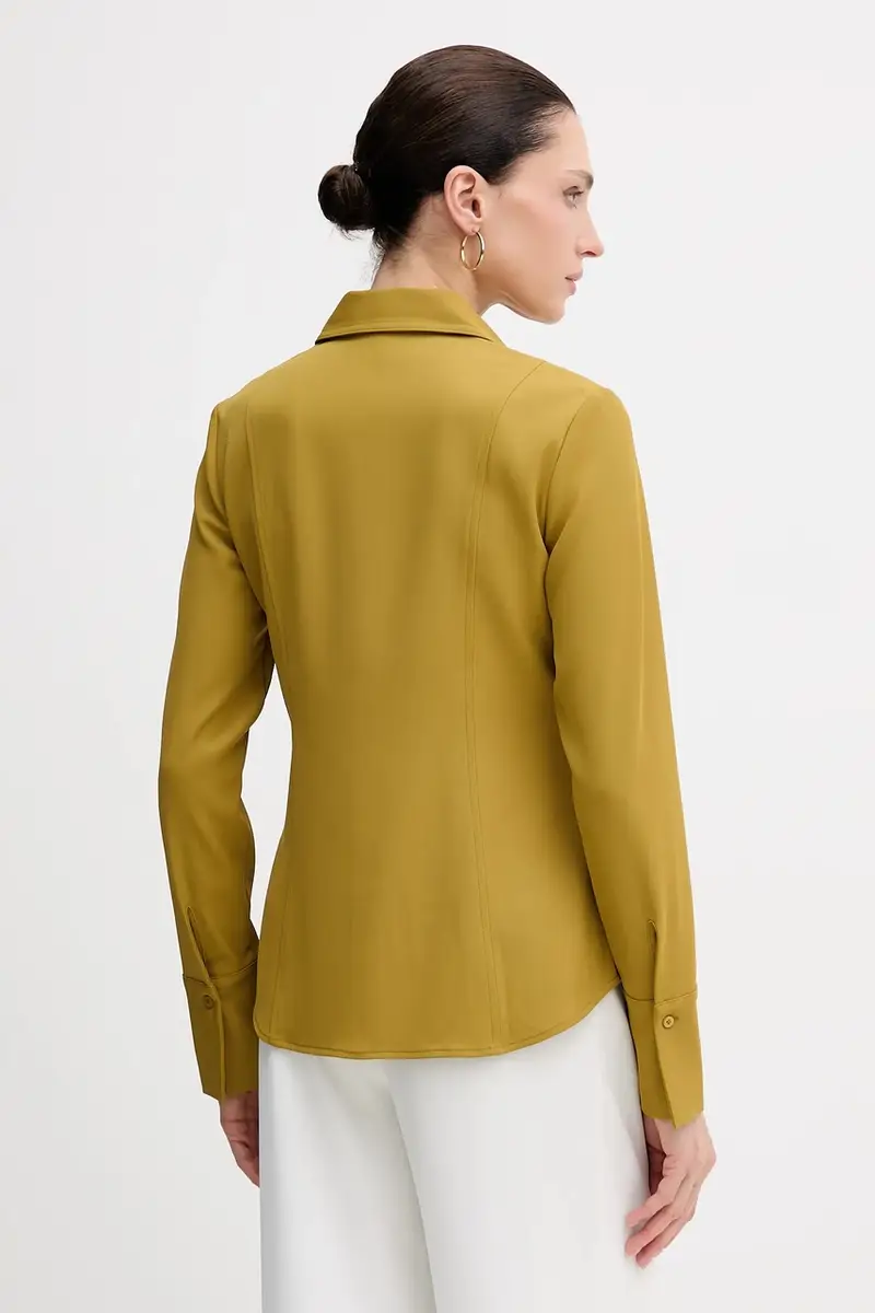 camicia donna colore verde 5SLFLQ0A0 miniatura 3