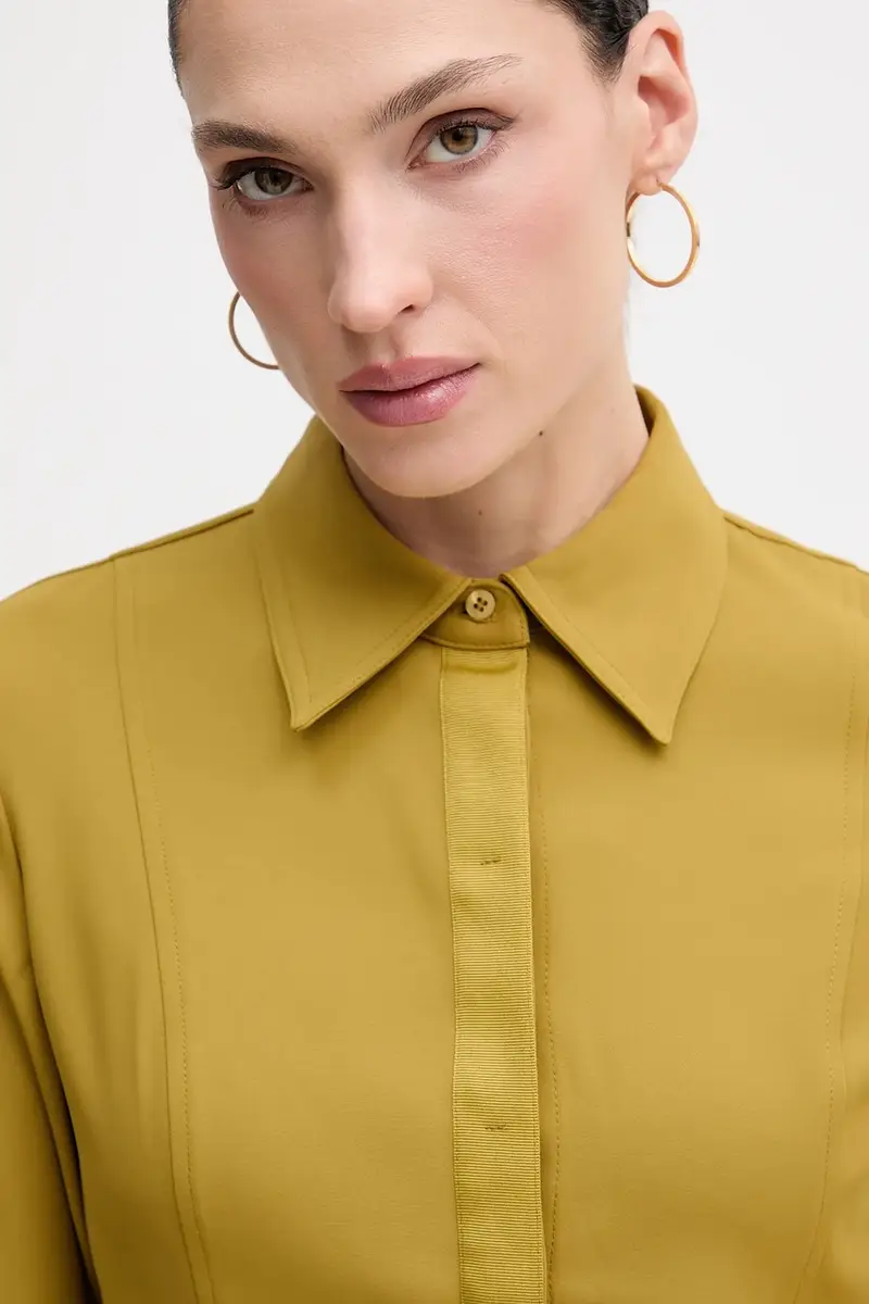 camicia donna colore verde 5SLFLQ0A0 miniatura 4