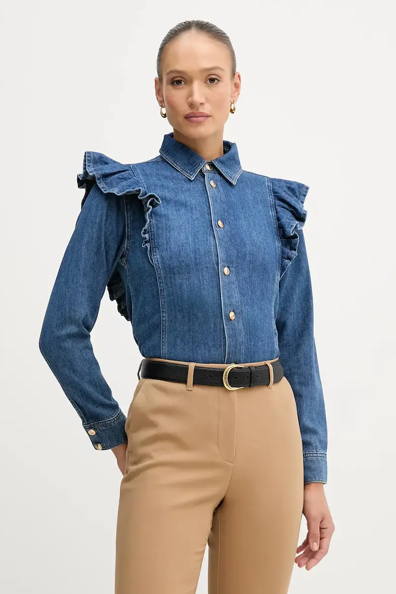 camicia in cotone Blu navy