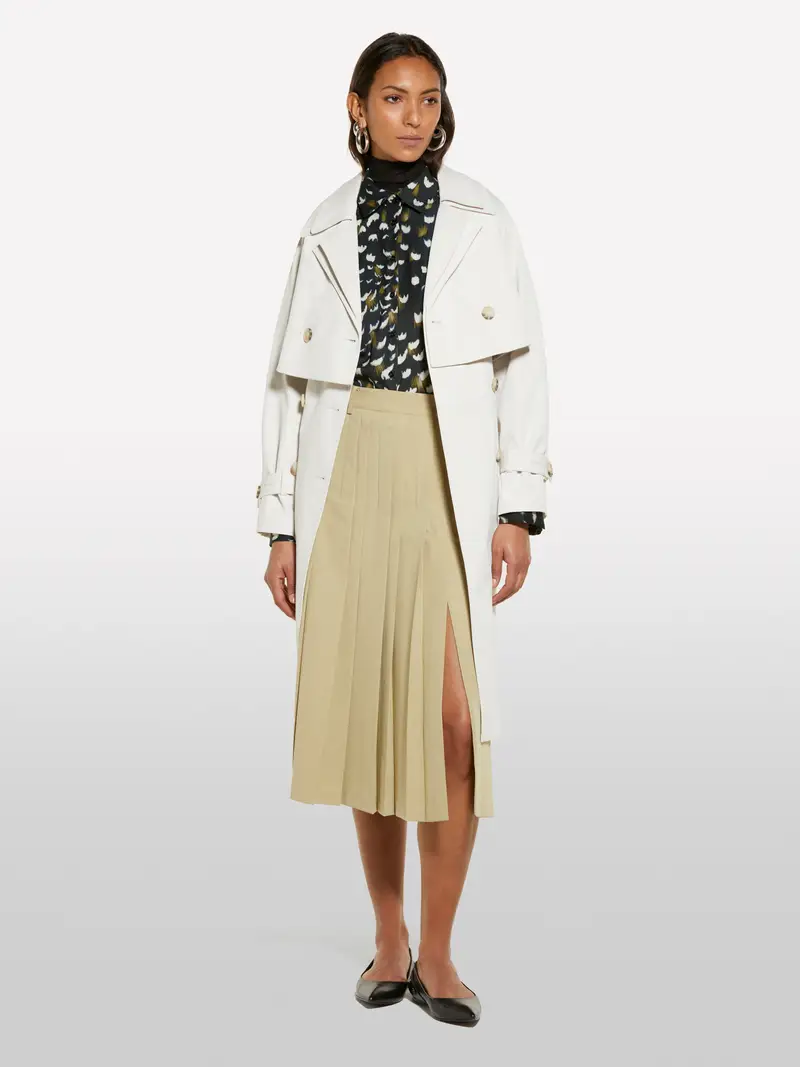 Camicia Nera In Satin Stampato, Donna, Nero