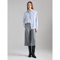 Camicia Over Fit, Donna, Bianco miniatura 5