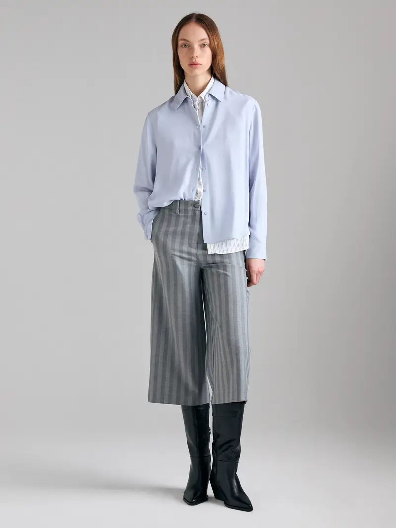 Camicia Over Fit, Donna, Bianco