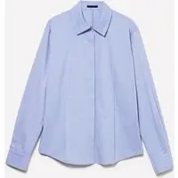 Camicia Slim Fit Con Pinces, Donna, Blu Chiaro miniatura 4