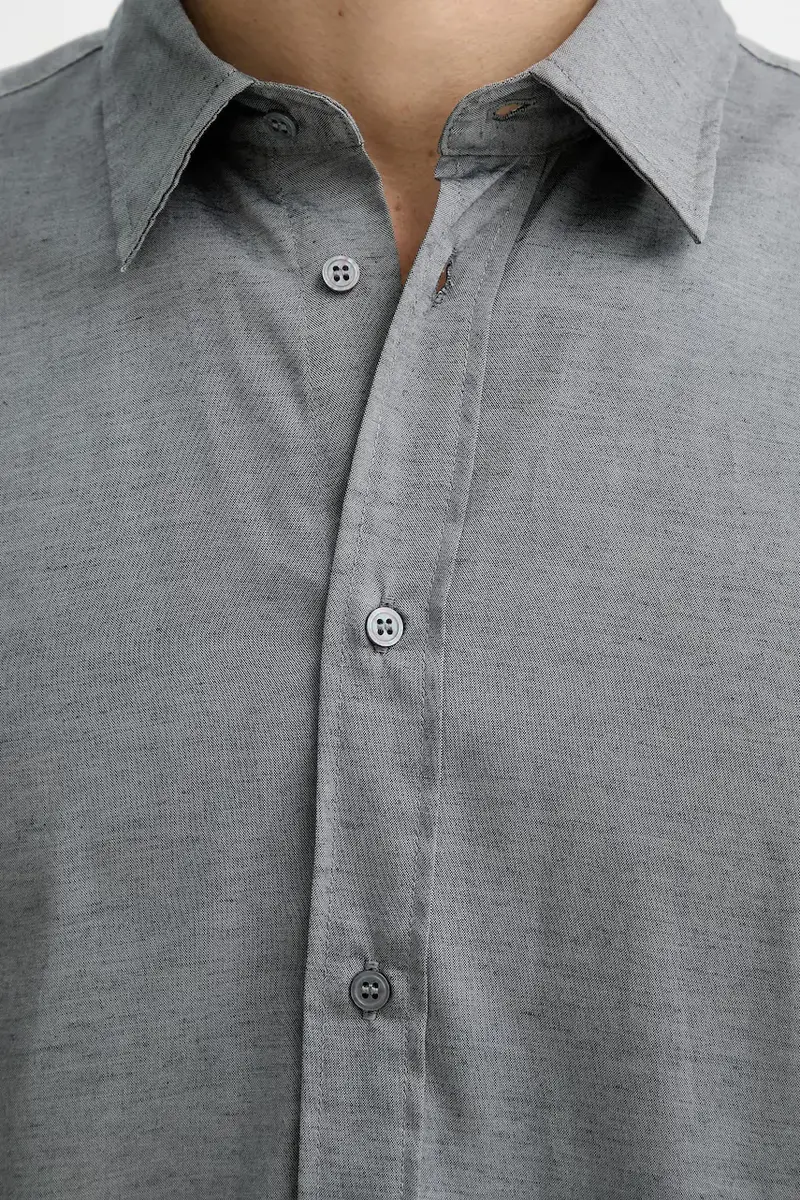 camicia uomo colore grigio 5EY3SQ049 miniatura 5